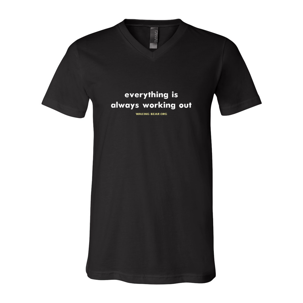 Everything Is Always Working Out V-Neck Tee