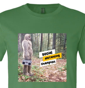Social Distancing Champion Bigfoot Tee